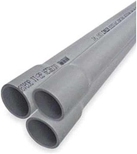 PVC Schedule 40 Conduit Pipe 1 in 5FT 2 PCS U571088