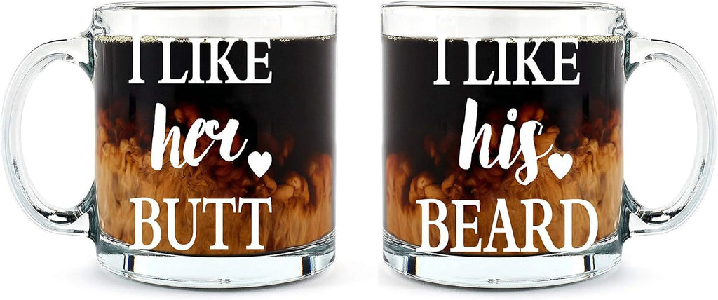 13 oz Glass Coffee Mug Set X156233