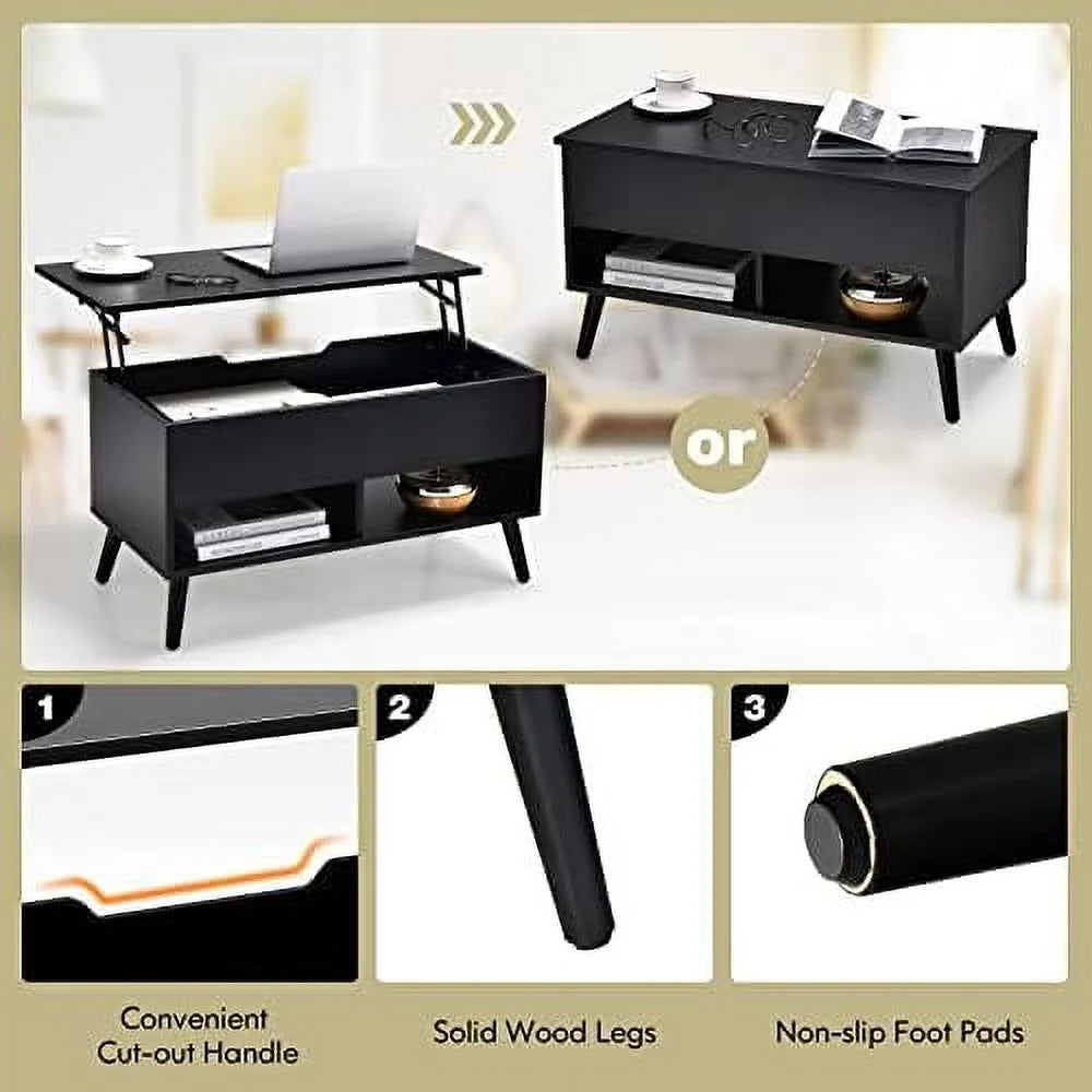 Lift Top Coffee Table with Hidden Compartment M5182