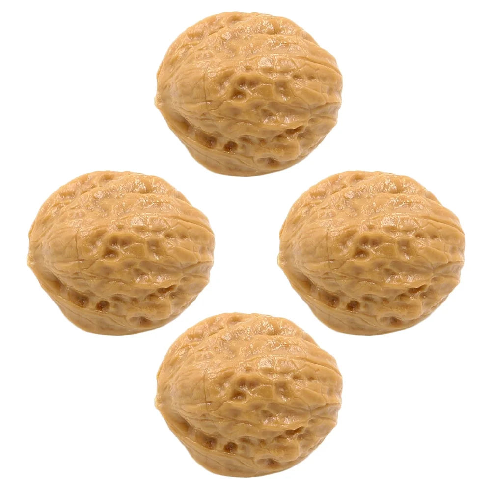 Walnut Fake Decoration Walnut Kids Food Faux Miniature Farmhouse Props Photo Kitchen Ornament Role Artificial Q620460