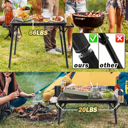 2.5 FT Mesh Metal Folding Picnic Table V74111