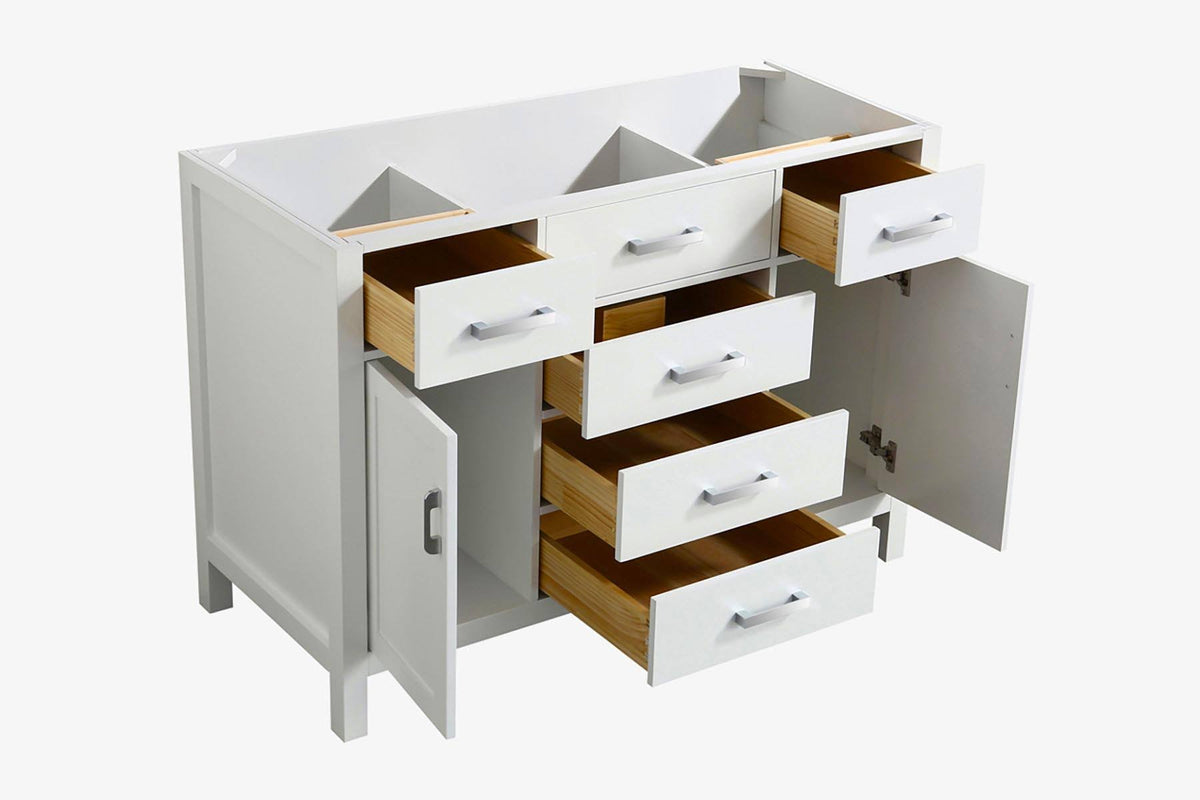 White Single Sink Base Cabinet N875