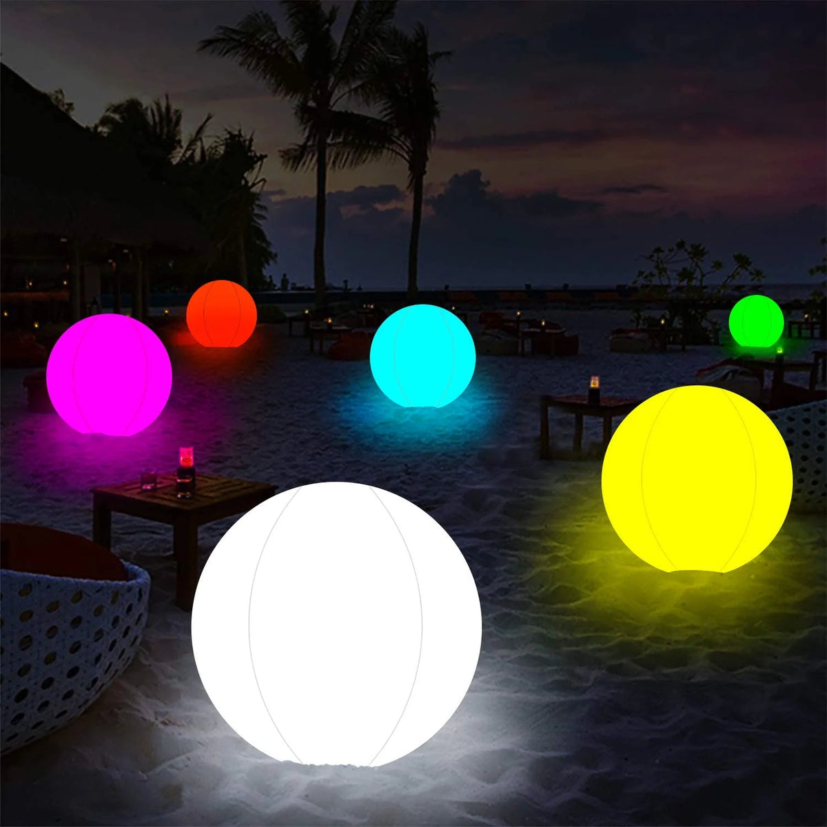 Glow Ball Inflatable LED Beach Ball with Remote S9939
