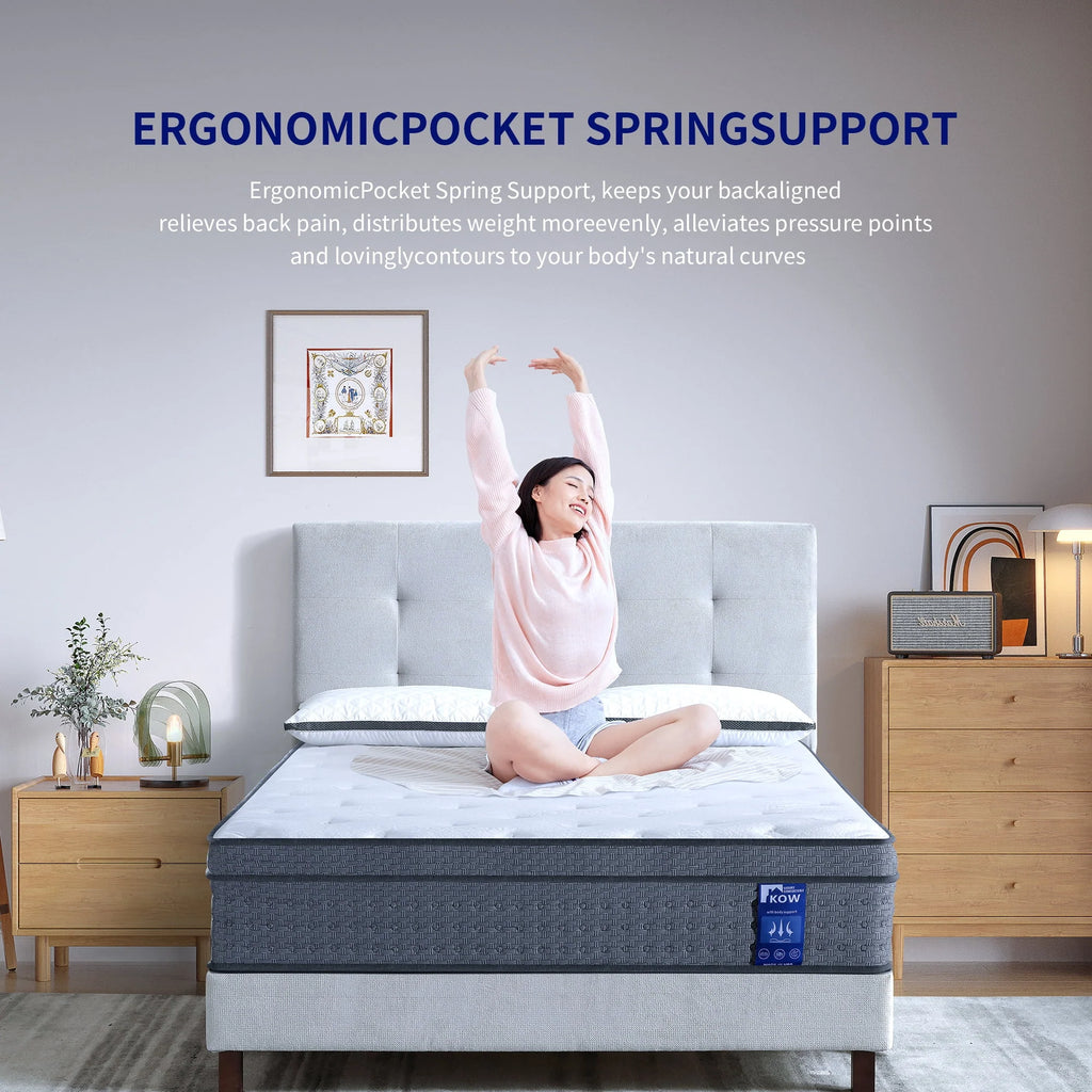 12 inch Full Size Gel Memory Foam Hybrid Mattress W507596