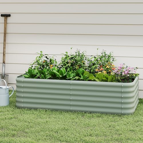2-Pack 2x1ft Galvanized Raised Garden Bed I412807