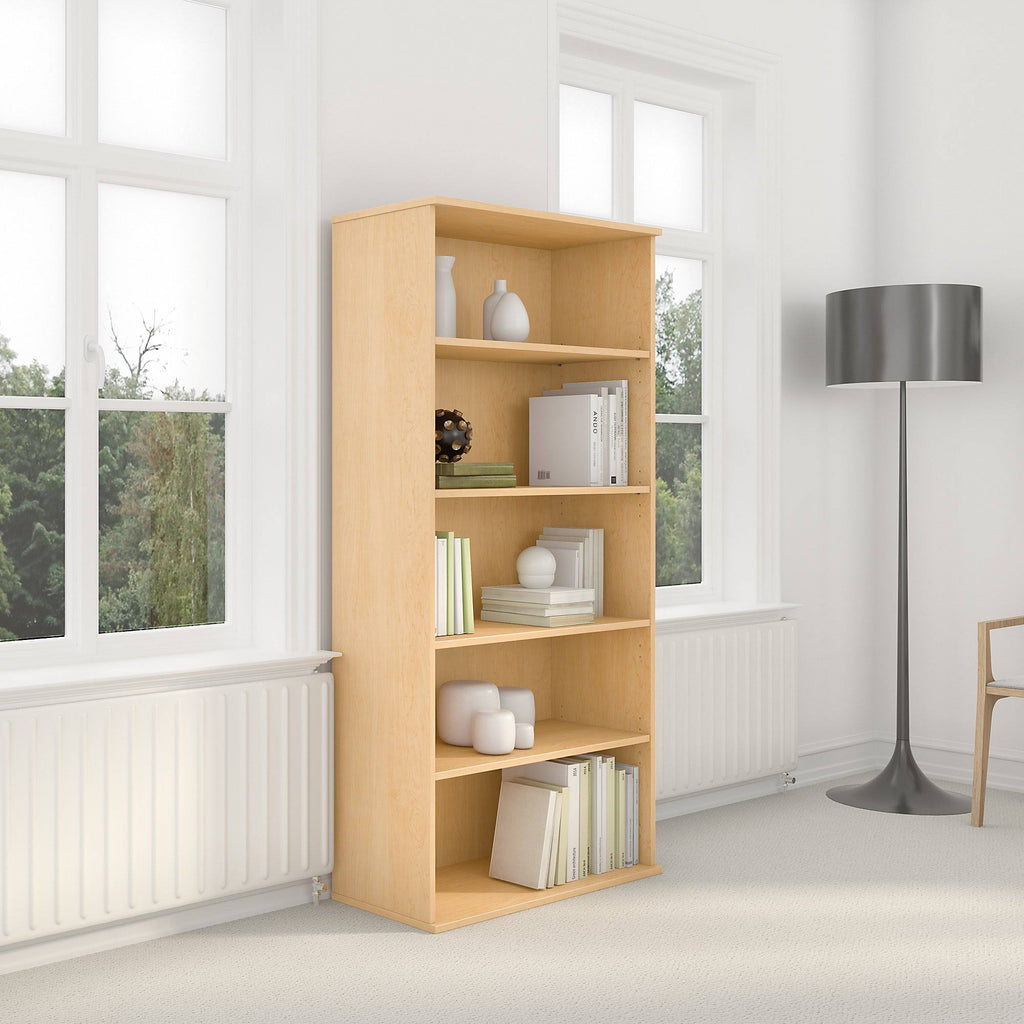 Natural Maple 5 Shelf Bookcase X376