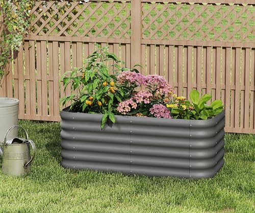 2-Pack 2x1ft Galvanized Raised Garden Bed I412807