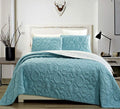 Dark Purple Light Purple Reversible Queen Full Bedspread Coverlet Set R288347