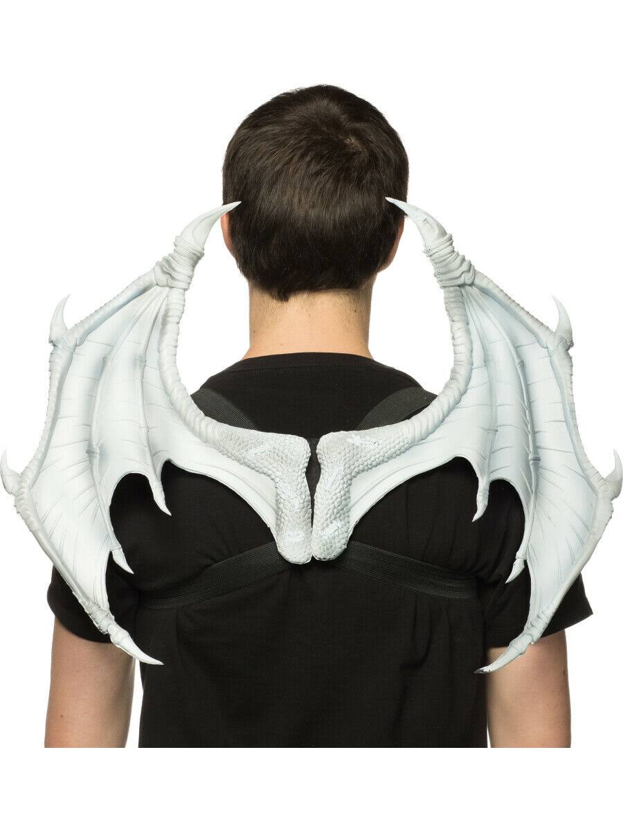 White Mini Dragon Wings Costume Accessory F41946