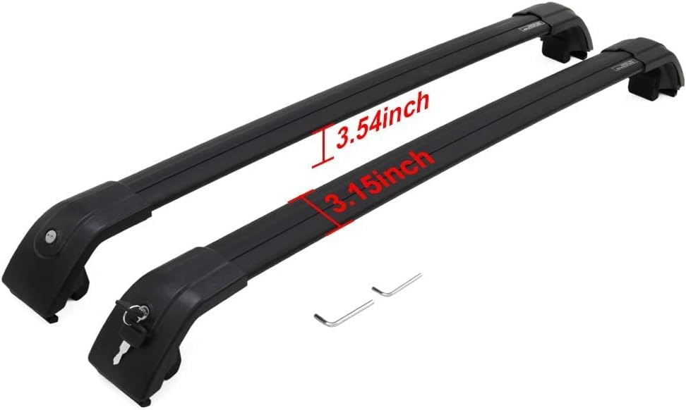 All Black Cross Bars Roof Rack Accessories Y8820