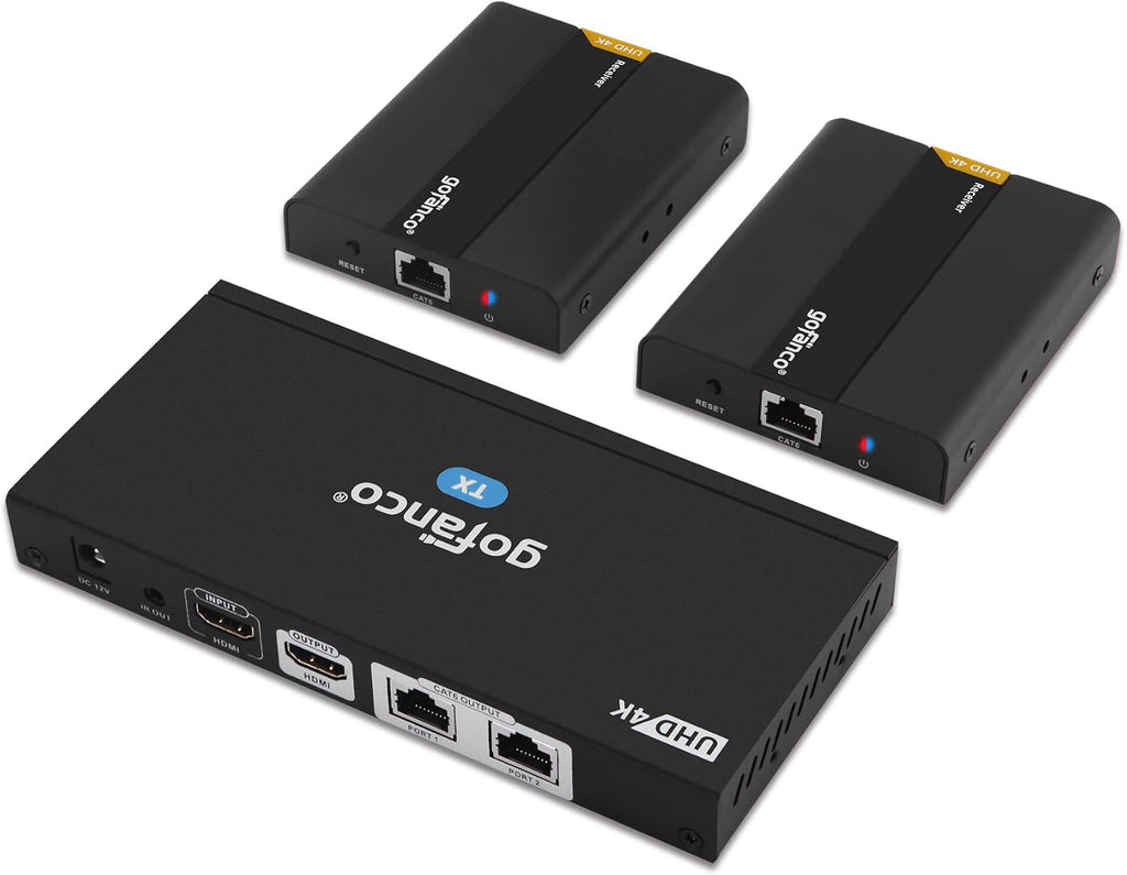 1x2 HDMI Extender Splitter Full HD 1080p Over Cat5e/Cat6/Cat7 Ethernet Cable D991046