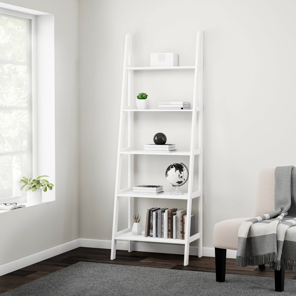 5-Shelf Ladder Bookcase J619
