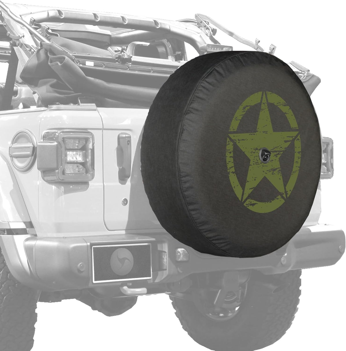 Soft JL Tire Cover for Jeep Wrangler with Back-up Camera, Pack of 2 M582091