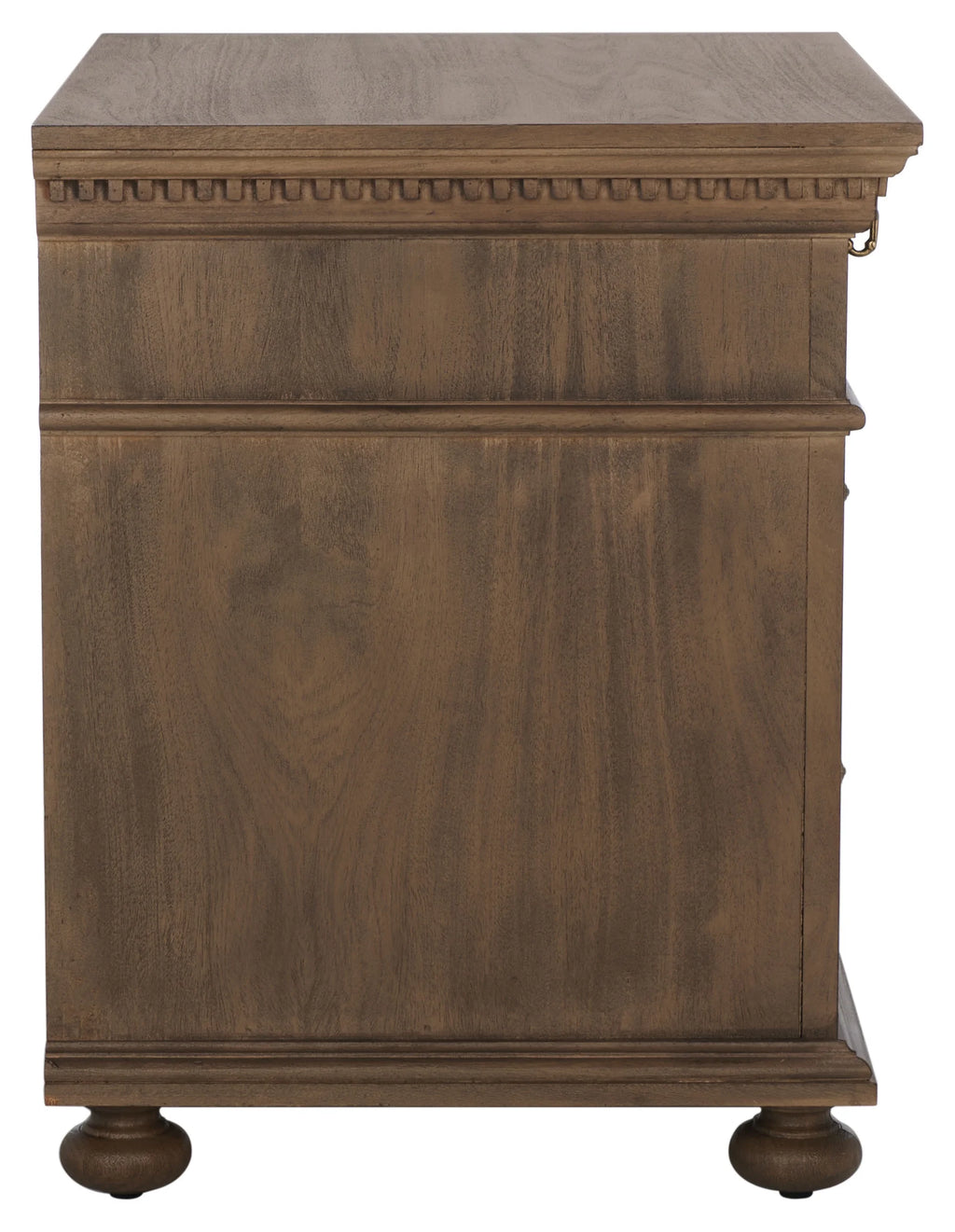 Brown 3 Drawer Nightstand U66699