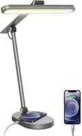 Smart LED Desk Lamp with Wireless Charger and USB Port D97980