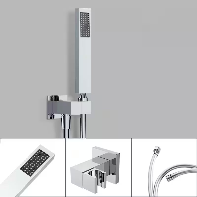 12 in. Dual Shower Heads Fixed and Handheld Shower Head in Chrome P7887
