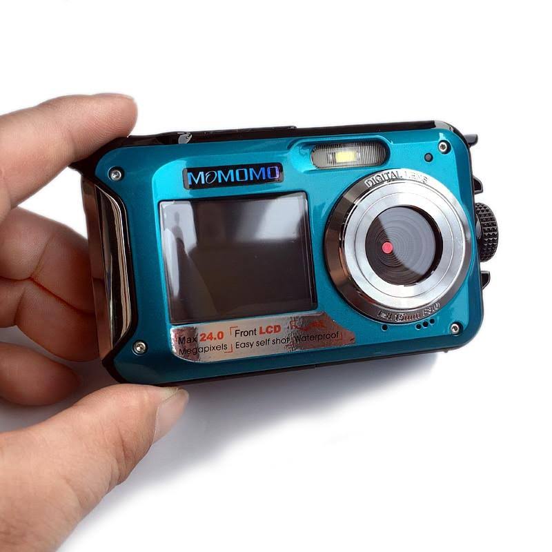 1080P 16x Zoom Waterproof Digital Camera with Dual-screens L869866