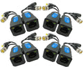 4 Pair Passive Video Balun BNC to RJ45 Adapter with Power 1080P-8MP Analog Camera Network Transceiver Cat5e/Cat6 to BNC Connector Q80825