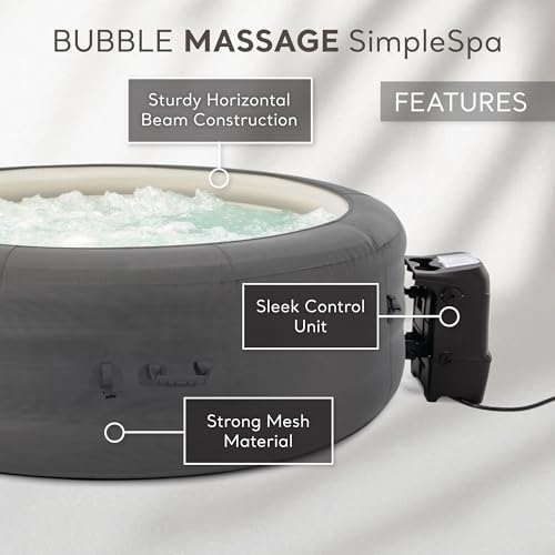 6 Person Inflatable Hot Tub with Built-in Pump and Cover A431002