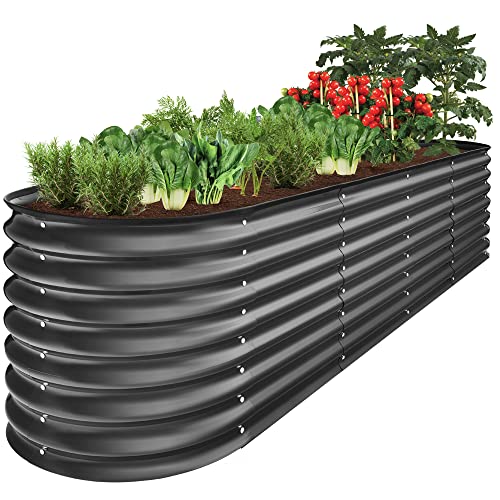 Charcoal Outdoor Metal Raised Garden Bed G447