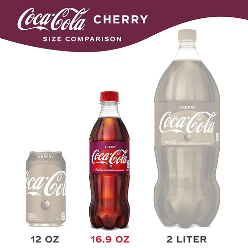 16.9 fl oz 12 Pack Cherry Soda Soft Drink S35686