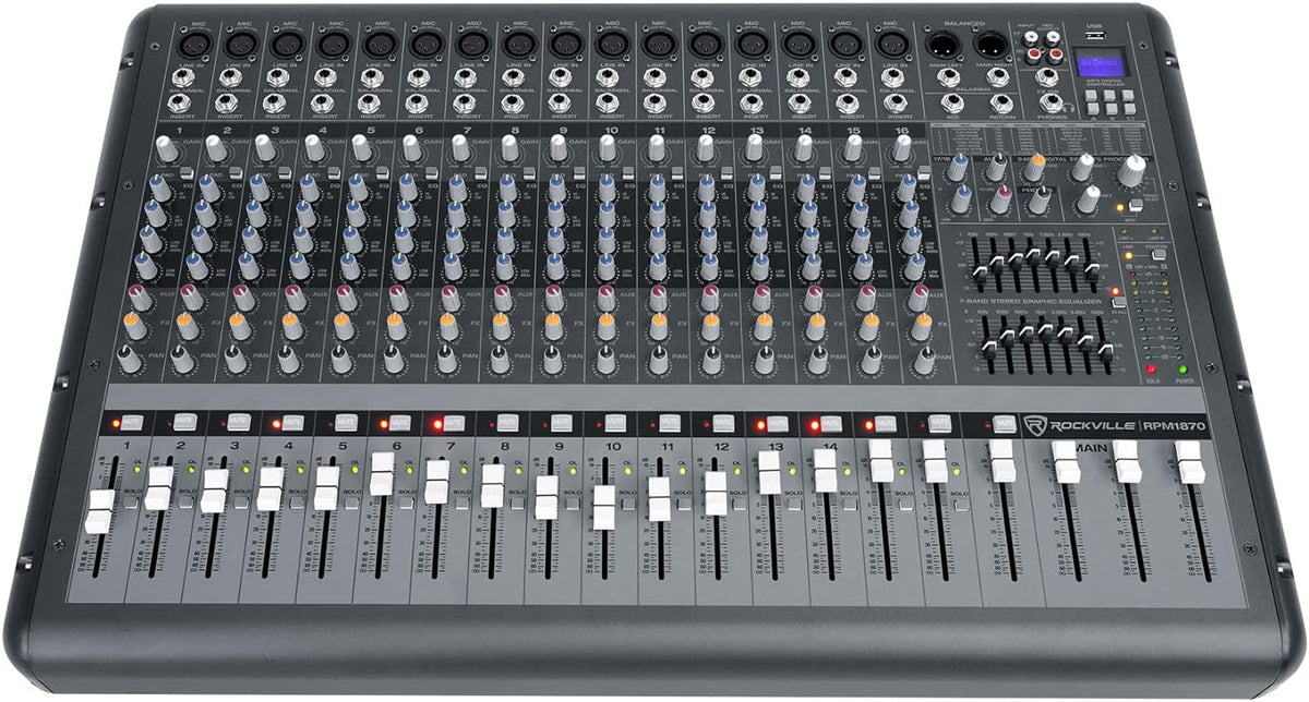 12 Channel 4800w Powered Mixer F7334