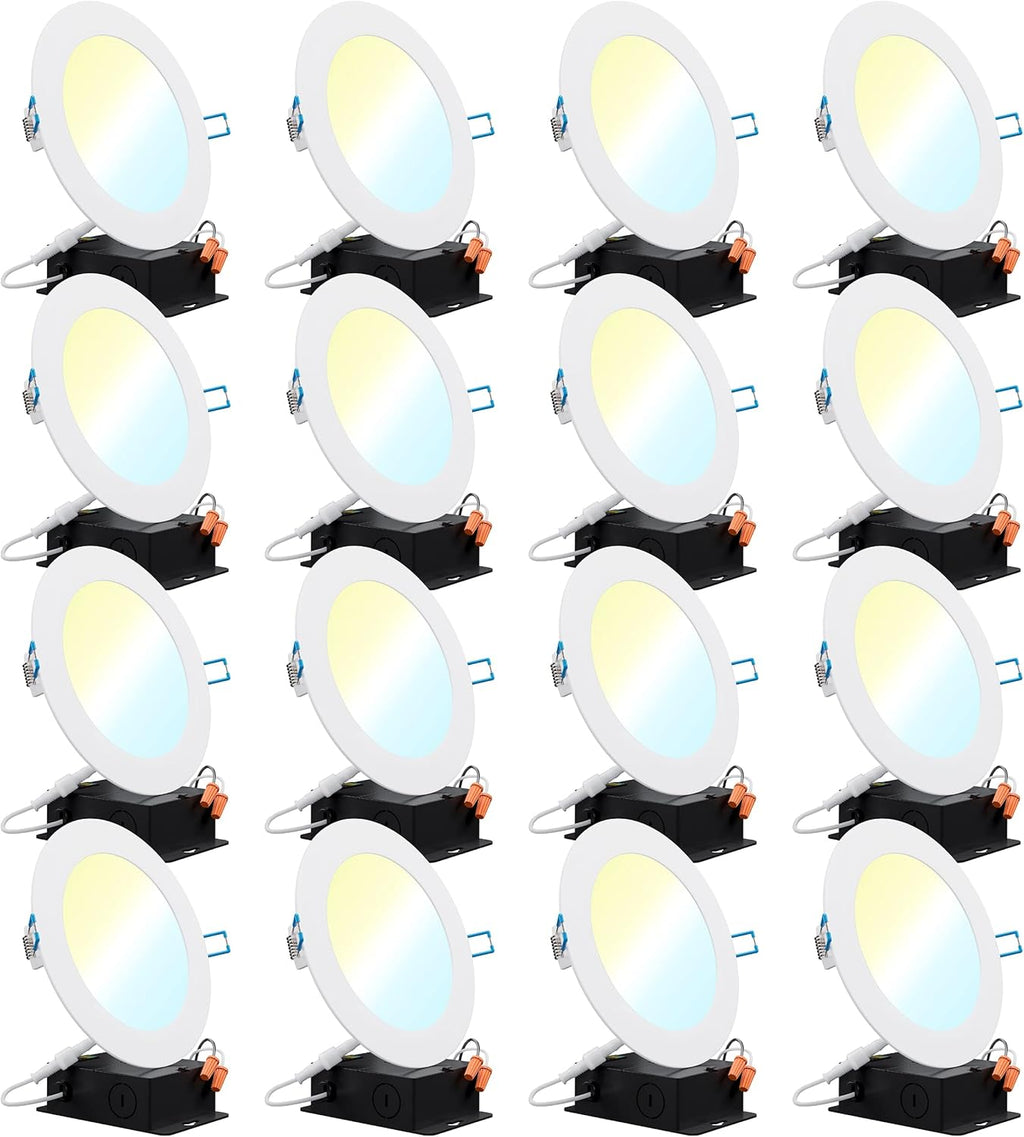 16 Pack 4 Inch Ultra Thin LED Recessed Ceiling Lights Q205694