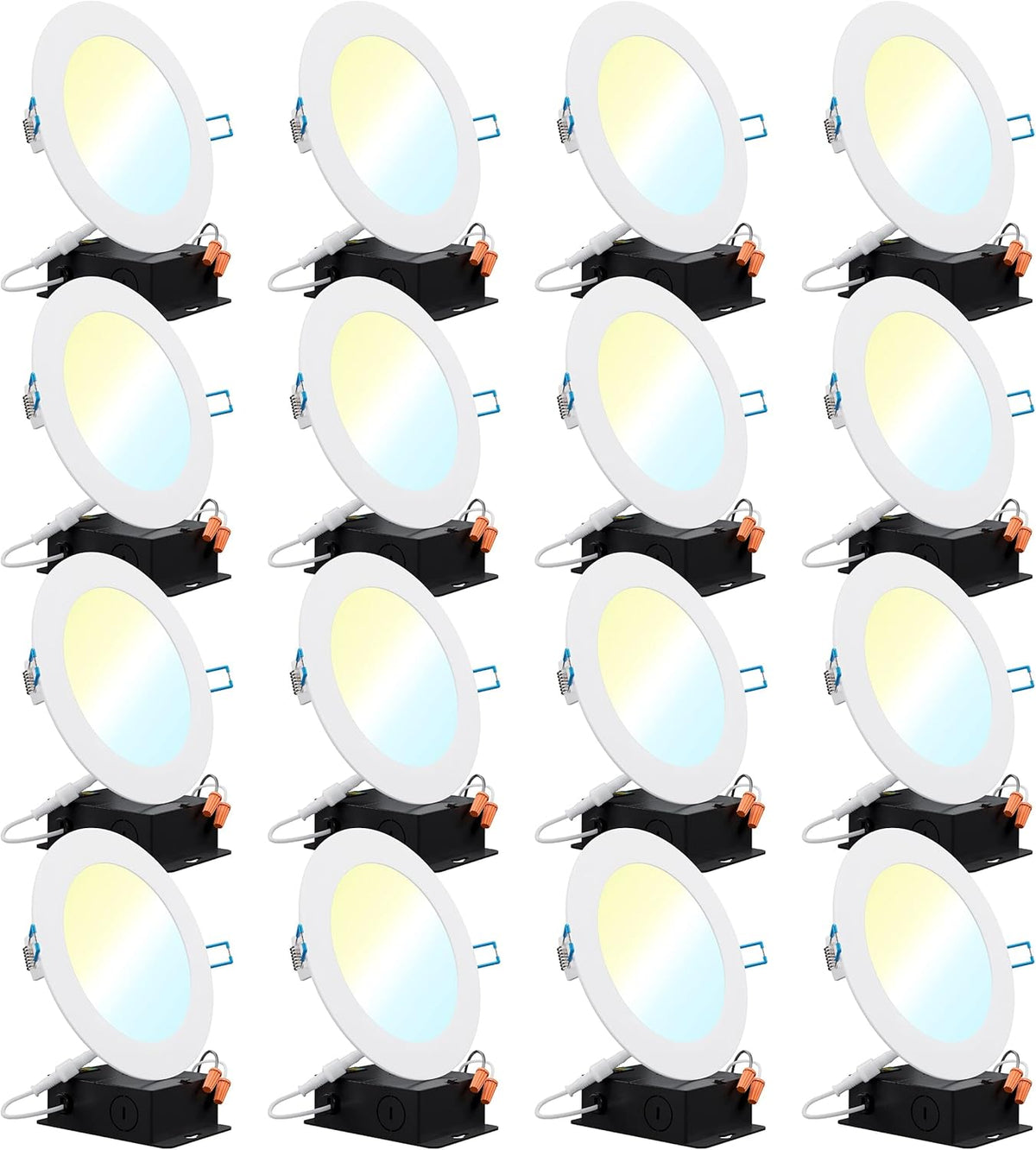 16 Pack 4 Inch Ultra Thin LED Recessed Ceiling Lights Q205694