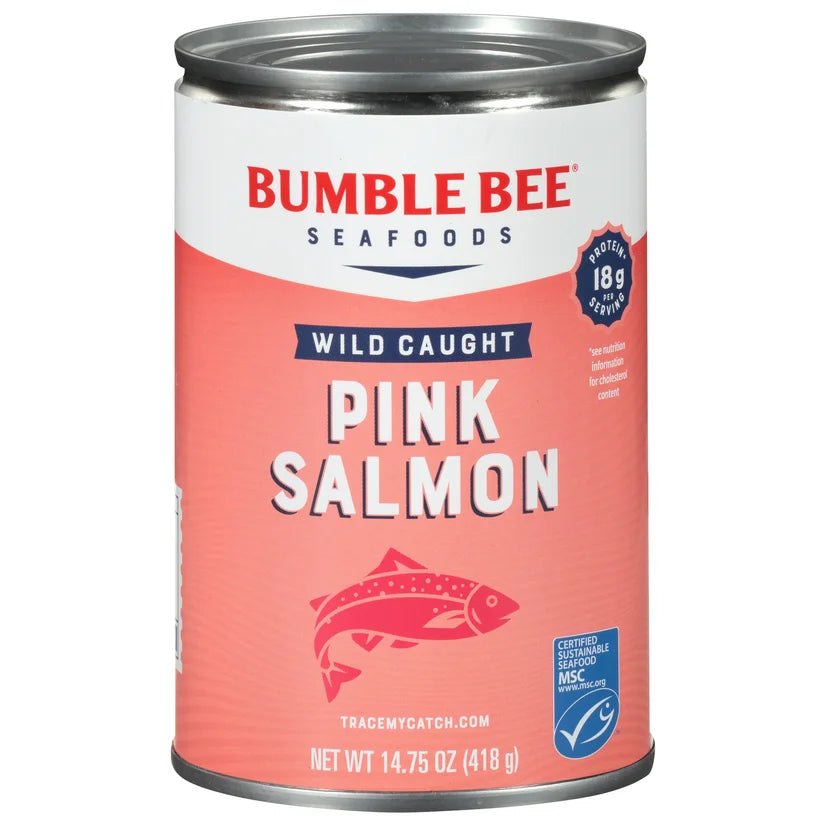 Pink Canned Salmon, Pack of 4, 14.75 oz Can U204583