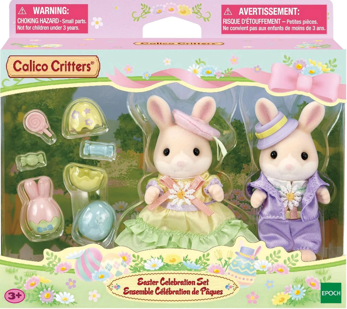 Easter Celebration Dollhouse Playset with 2 Collectible Figures and Accessories Y109433