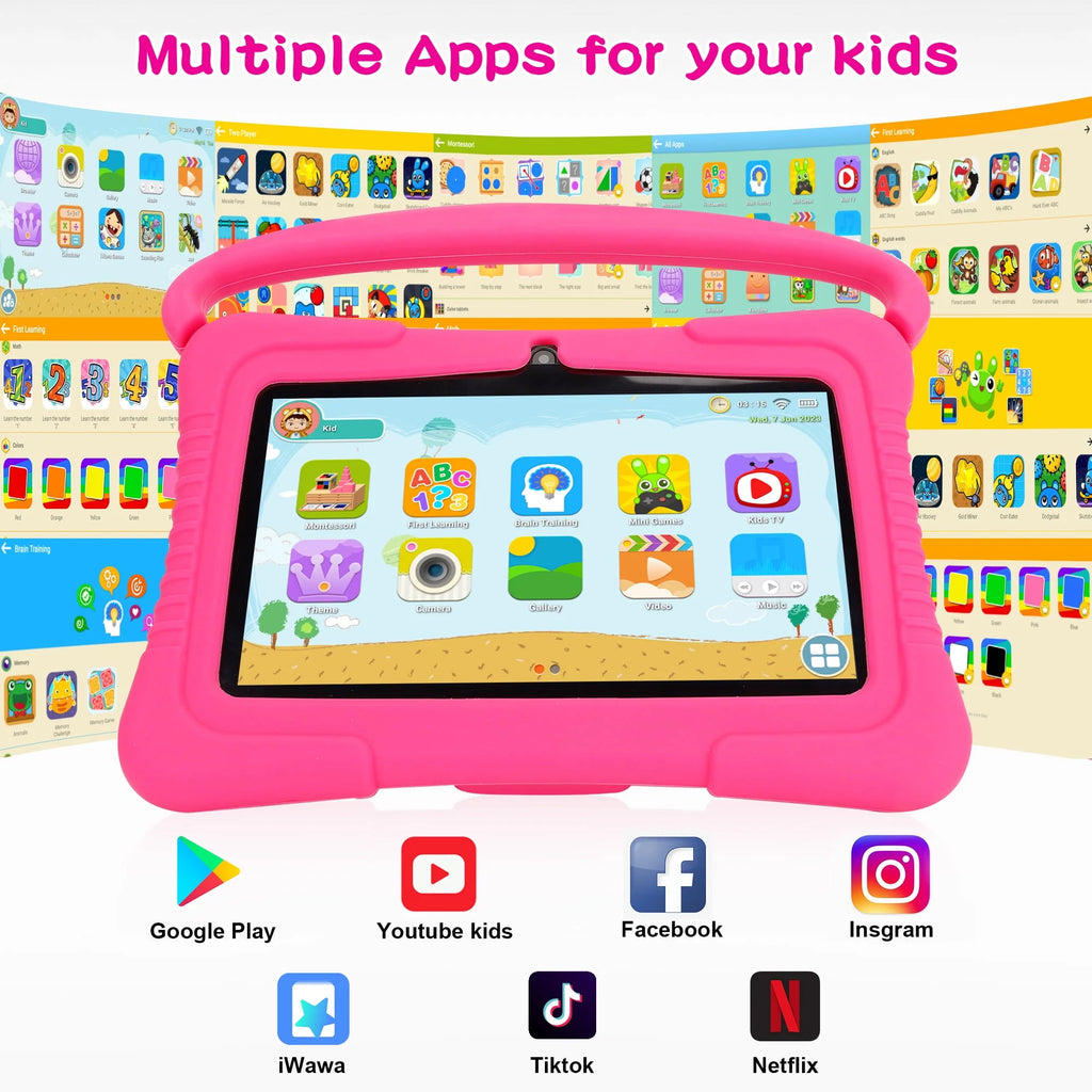 Kids Tablet 32GB WiFi 7 inch Android Tablet with Silicone Case G28782