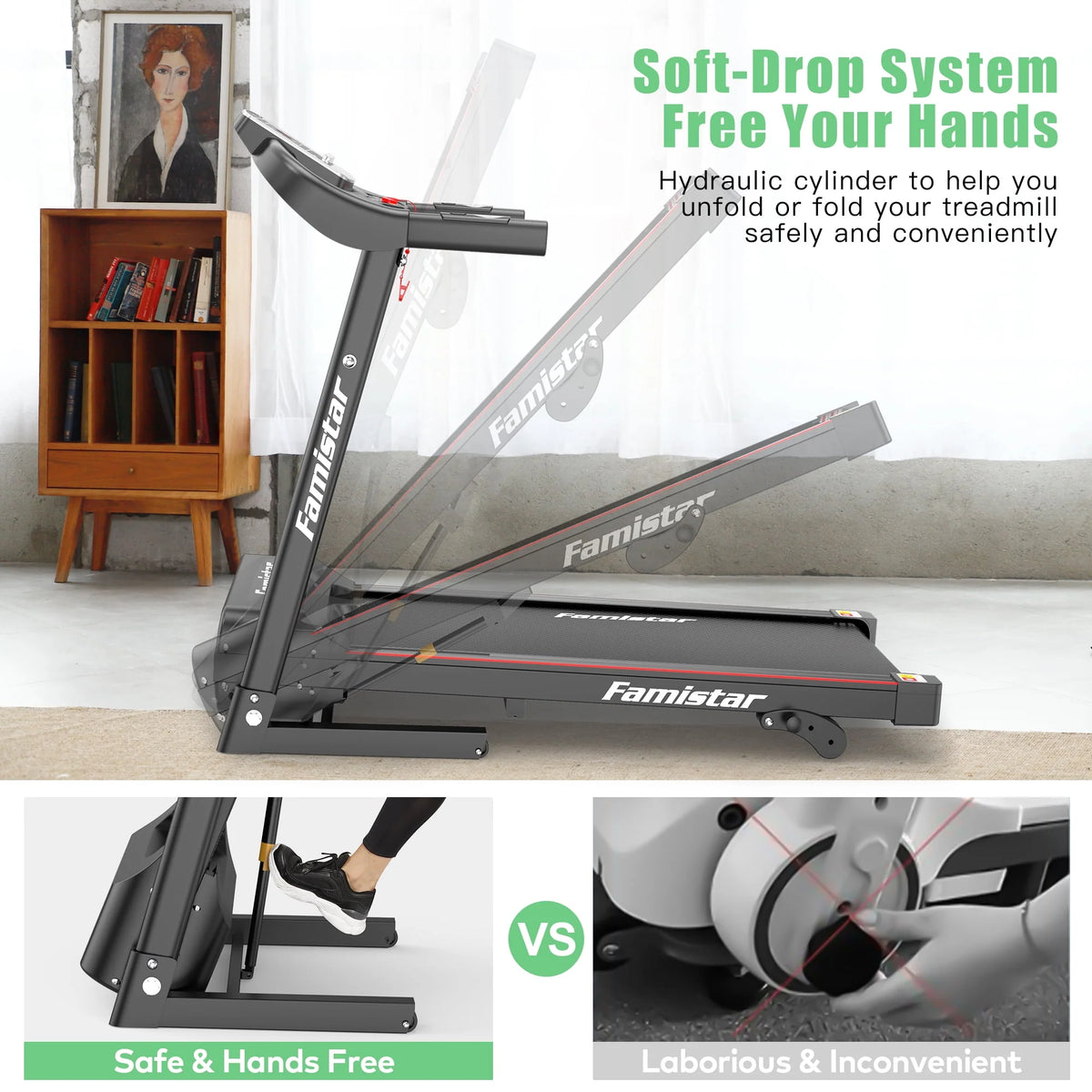 Portable Folding Treadmill with Incline P93962