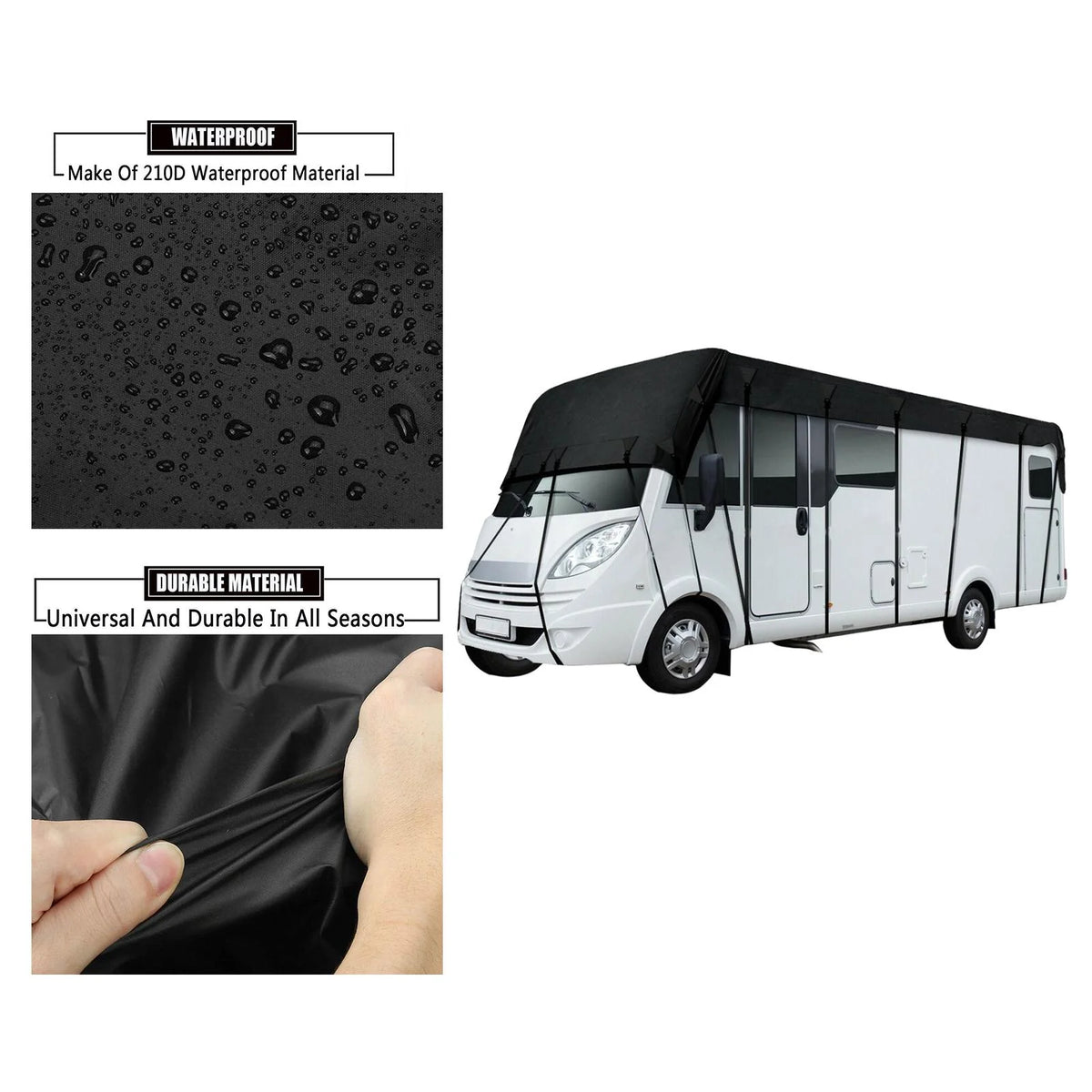 Portable RV Roof Cover Tarpaulin 5m x X147054