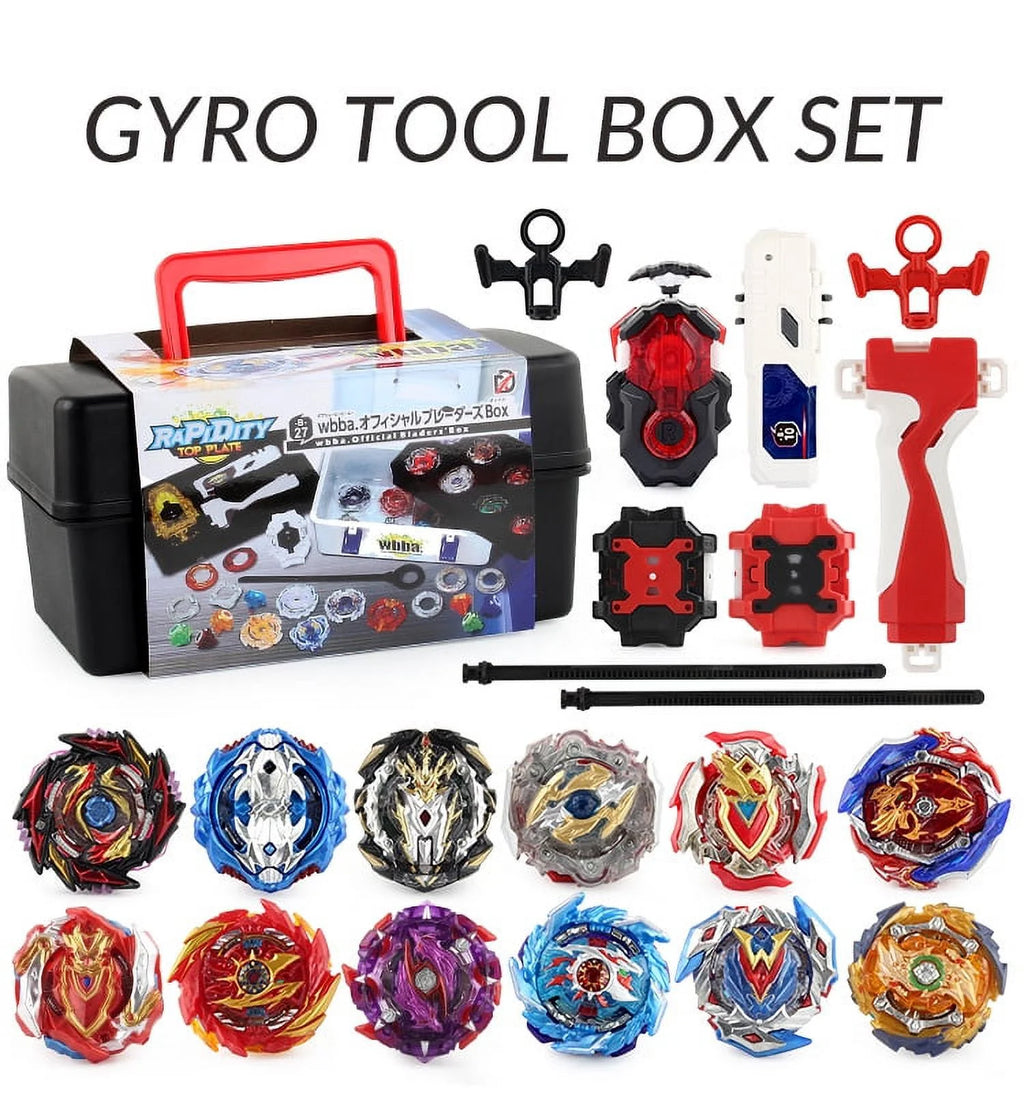 Bey Battling Top Blade Burst 12 Pieces Pack with 4D Launcher Grip R39385