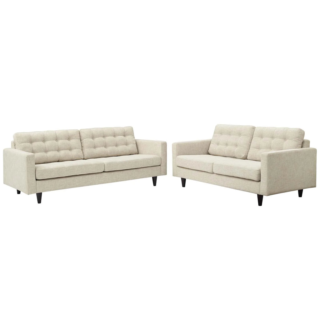 Beige Sofa and Loveseat Set of 2 S8061