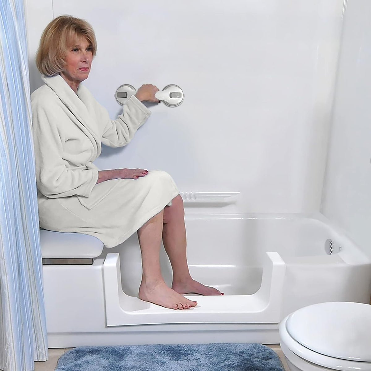 12” 2-Grab Bars with Suction Cups O635