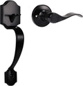 Flat Black Entry Door Handleset with Lever B60773