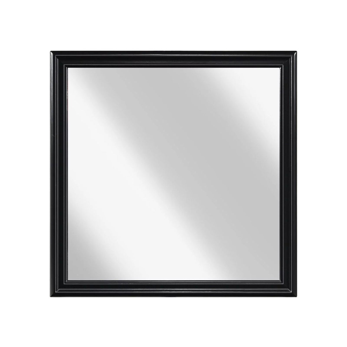Twin Bed Nightstand Dresser Mirror 4pc Set Black V609