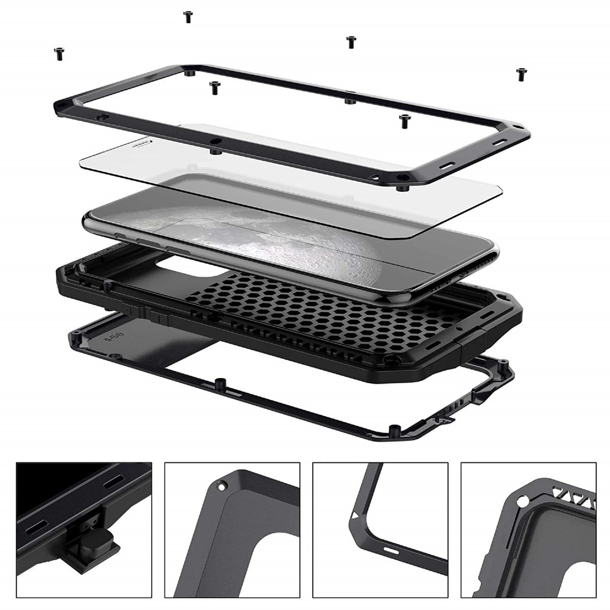 Heavy Duty Shockproof Aluminum Metal iPhone 6s Plus Case R821