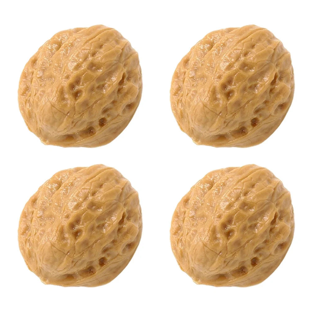 Walnut Fake Decoration Walnut Kids Food Faux Miniature Farmhouse Props Photo Kitchen Ornament Role Artificial Q620460