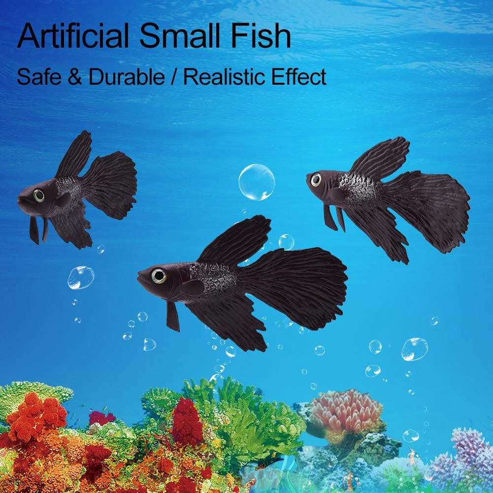 Silicone Artificial Fish Ornament for Fish Tank I295050