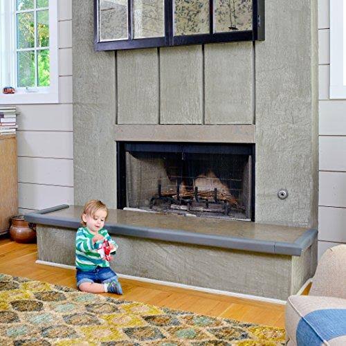 Brown Metal-Backed Hearth Guard M4543