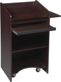 Mahogany Mobile Lectern K372586