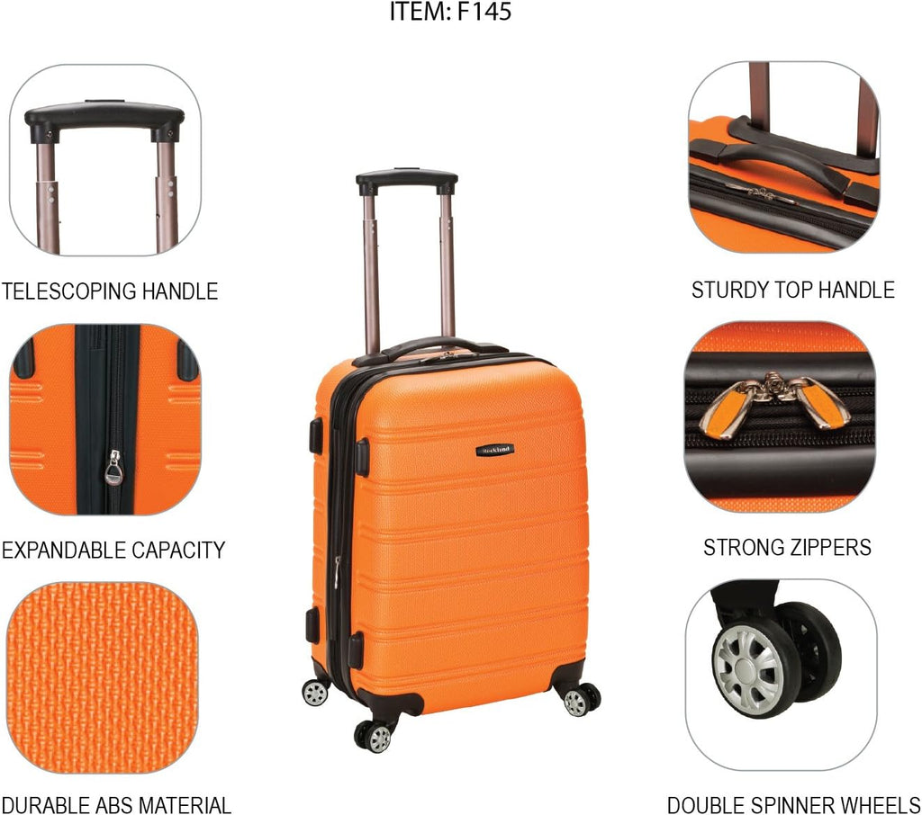 Carbon Hardside Spinner Wheel Luggage, Carry-On 20-Inch Q87768