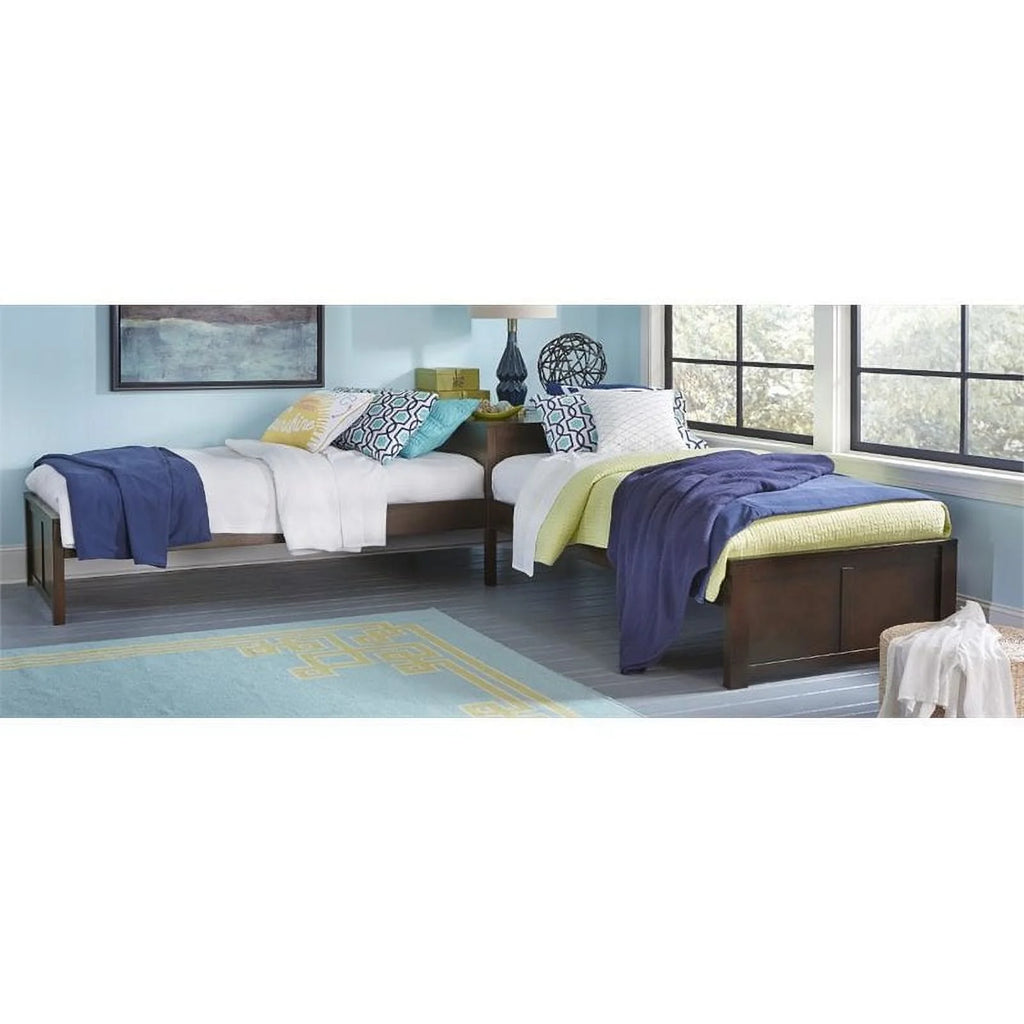 Wood Twin L Shaped Bed G829746