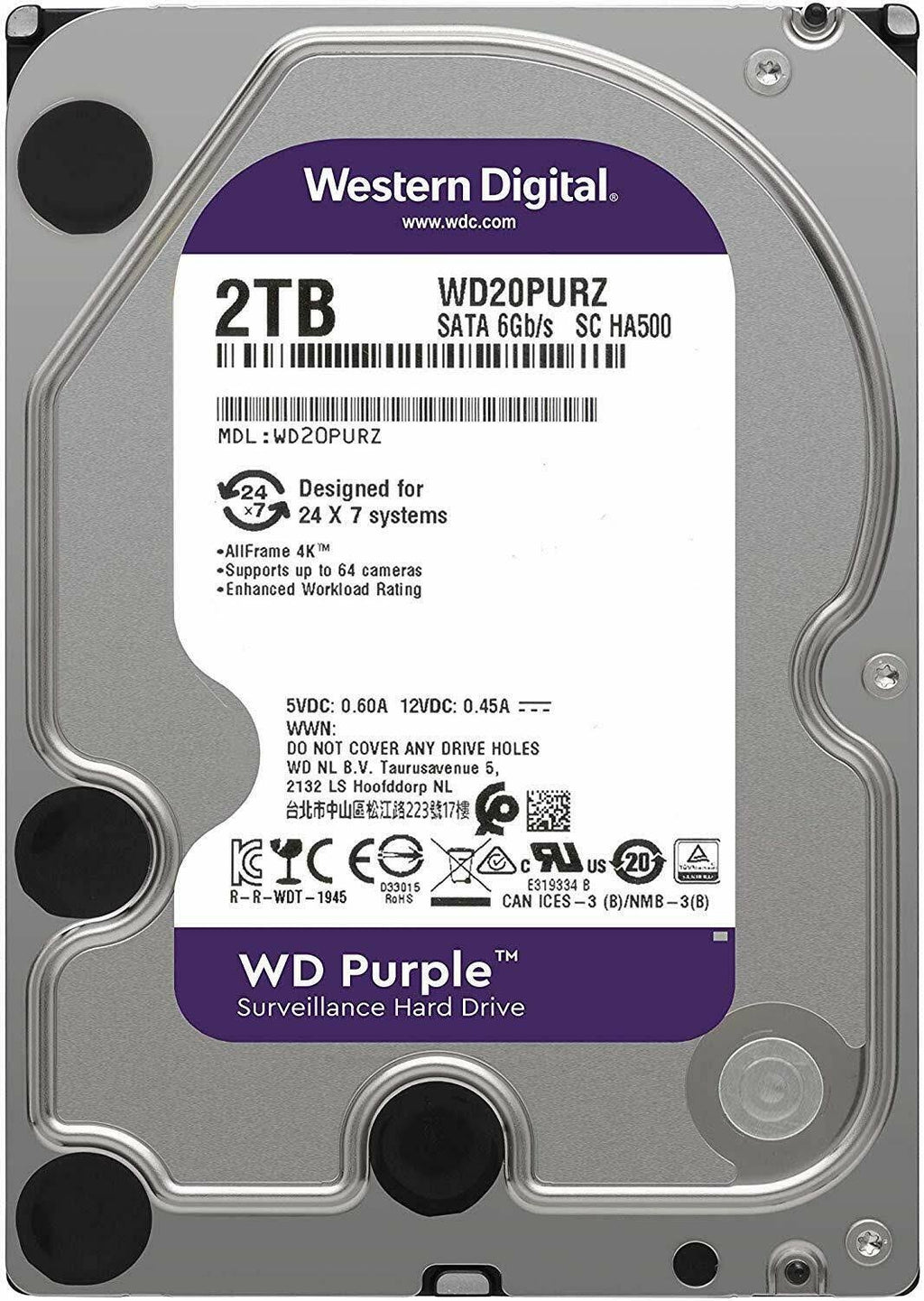 2TB 3.5 inch Surveillance Hard Drive S229