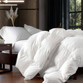 Oversized King 108" x 98" White Goose Down Fiber Comforter with 65 oz. Fill Weight D95669