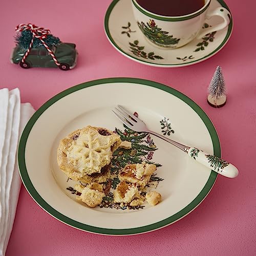 Set of 6 Stainless Steel Teaspoons with Porcelain Handles N8332