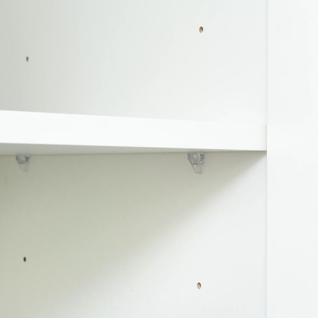 White 2 Door 3 Partition Wardrobe Cabinet Y253