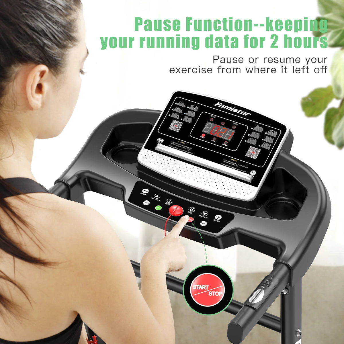 Portable Folding Treadmill with Incline P93962